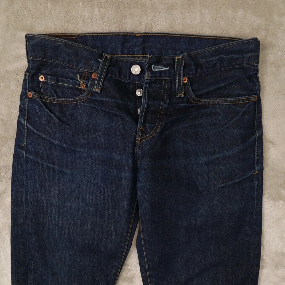 Levi's 501XX Men's 2007‎ Blue Button Fly Denim Jeans size 27x32 act 30x32